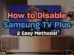 How to disable Samsung TV Plus